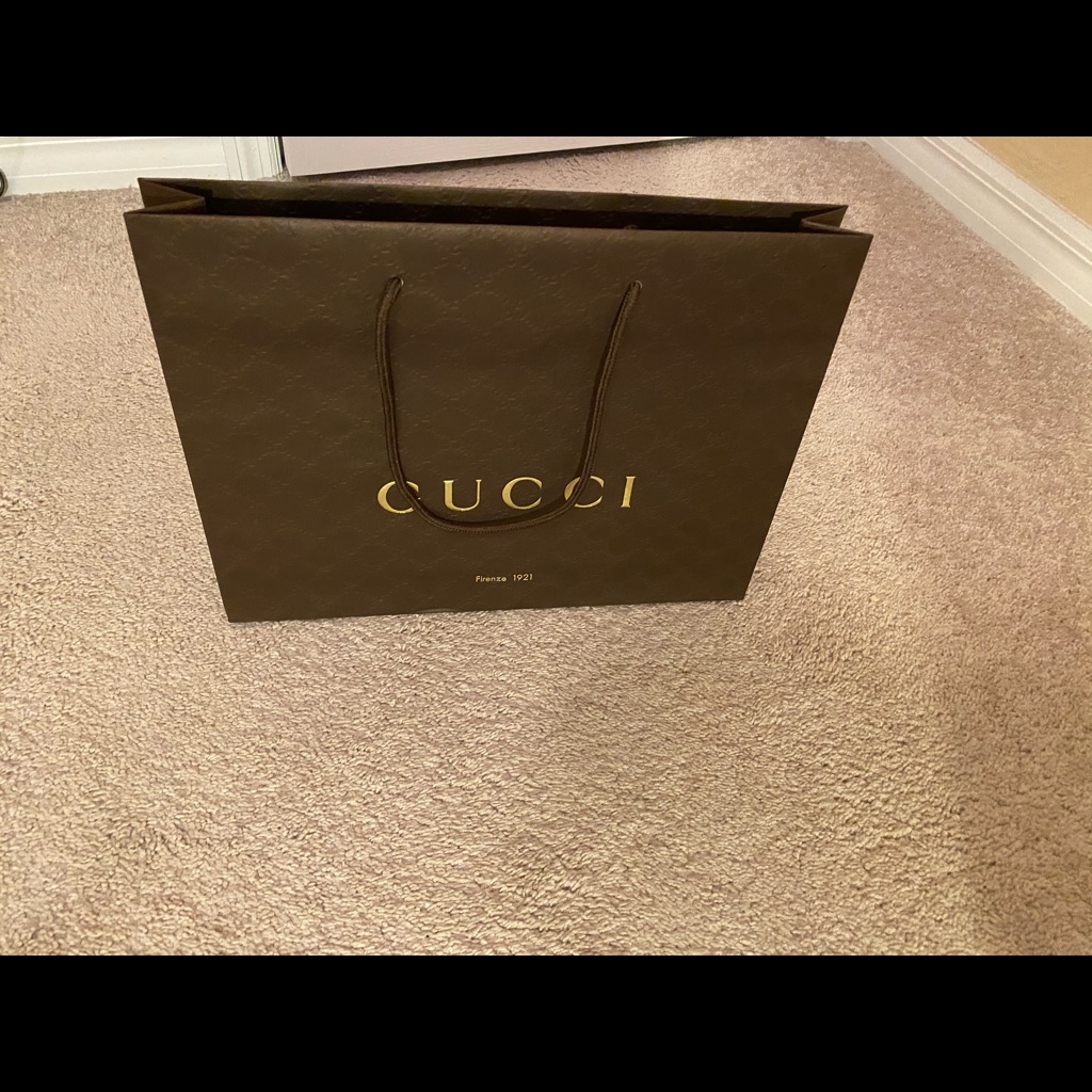 Authentic Gucci Empty Paper Bag 15x11